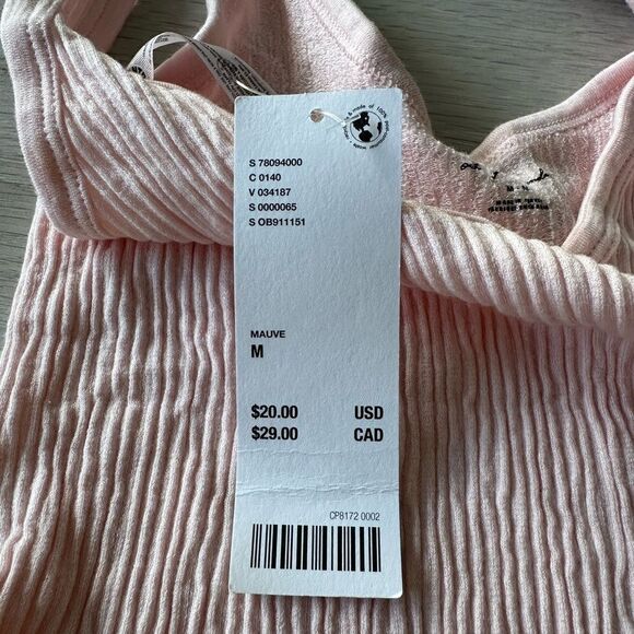 Urban Outfitters SET 2 Crop Tank Tops Light Blue and Mauve M NWT - Picture 4 of 6